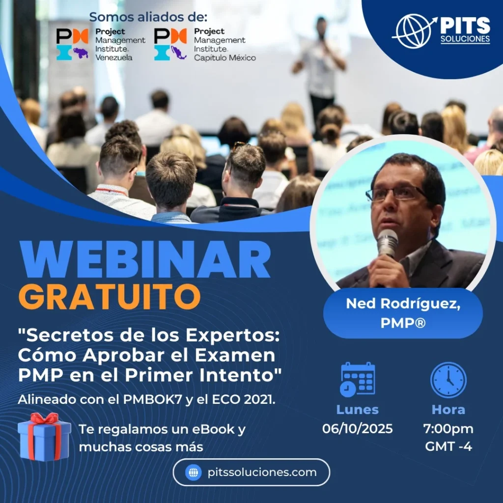 Webinar Domina el PMP al primer intento: Estrategias Reales de Expertos